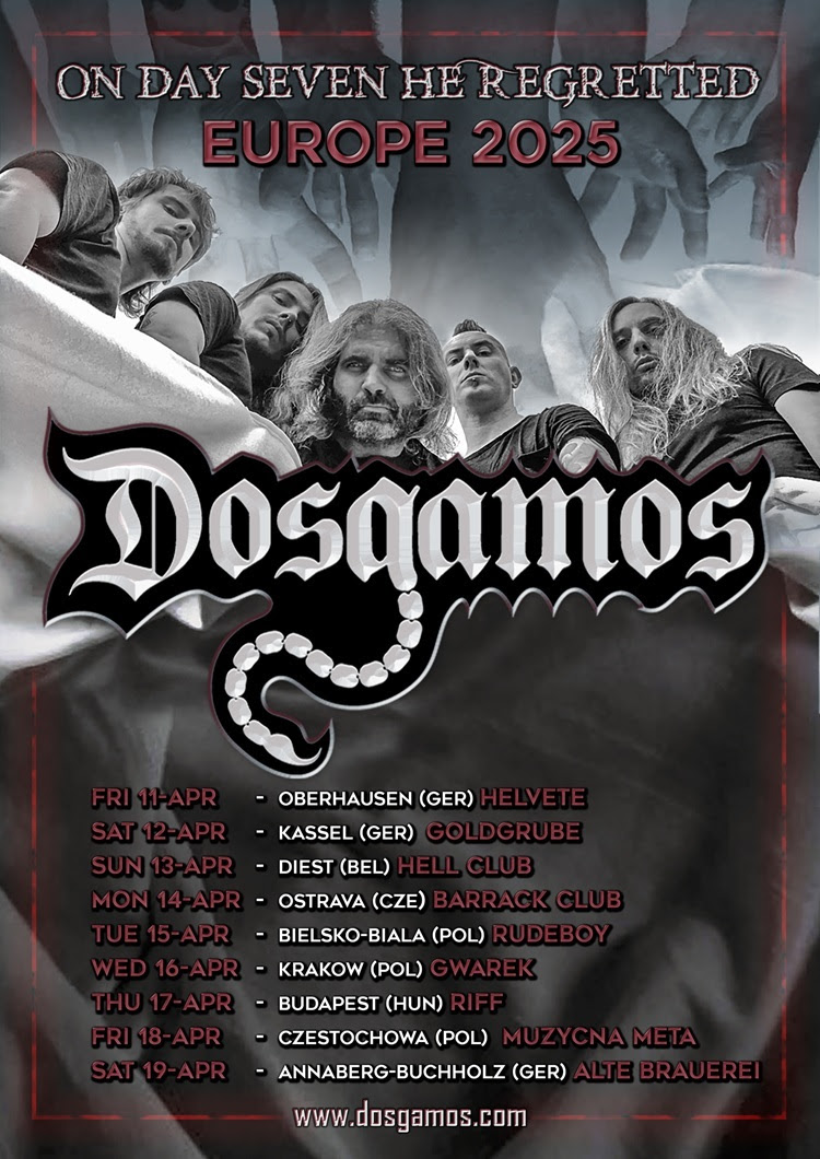 Italian Groove Metal Force Dosgamos Announces European Tour 2025!